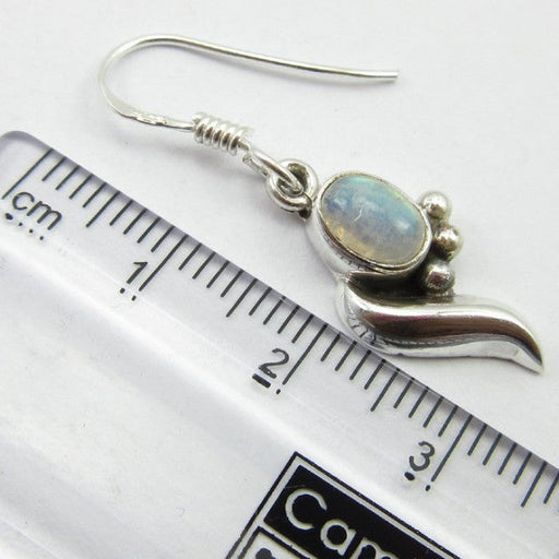 Cercei Argint 925 cu Piatra Lunii 3,4 cm lungime