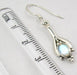 Cercei Argint 925 cu Piatra Lunii 3,6 cm lungime