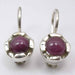 Cercei Argint 925 cu Rubin,1.8 cm lungime