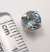 Cercei Argint 925 cu Topaz Albastru, 0.7 cm lungime