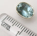 Cercei Argint 925 cu Topaz Albastru, 0.9 cm lungime