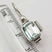 Cercei Argint 925 cu Topaz Albastru, 2.7 cm lungime