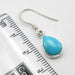 Cercei Argint 925 cu Turcoaz, 2.9 cm lungime