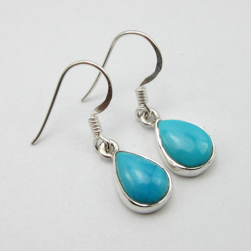 Cercei Argint 925 cu Turcoaz, 2.9 cm lungime