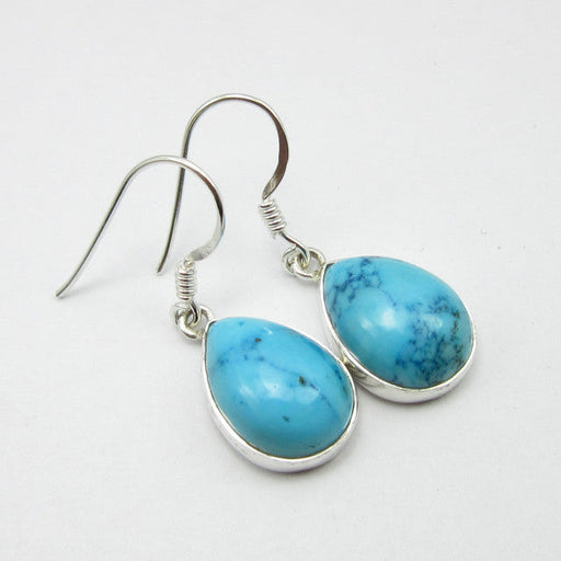 Cercei Argint 925 cu Turcoaz, 3.1 cm lungime