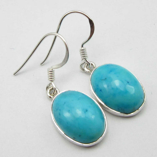 Cercei Argint 925 cu Turcoaz, 3.1 cm lungime
