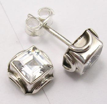 Cercei Argint 925 cu Zirconiu Cubic, 0.7 cm lungime