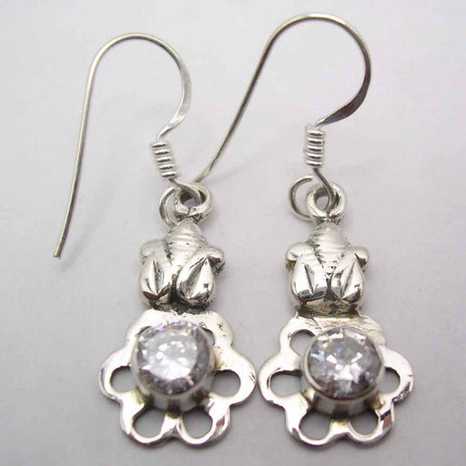 Cercei Argint 925 cu Zirconiu Cubic , 3.5 cm lungime