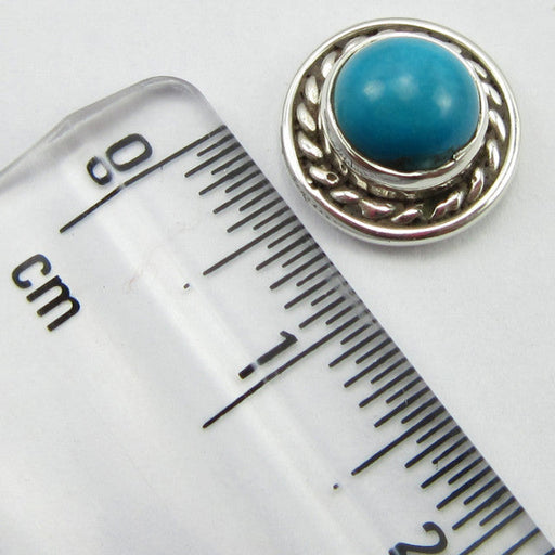 Cercei Argint 925 Turcoaz 1 cm lungime