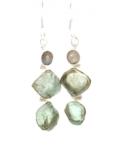 Cercei Argint cu Ametist Verde