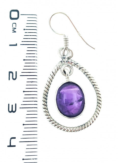 Cercei Argint cu Ametist