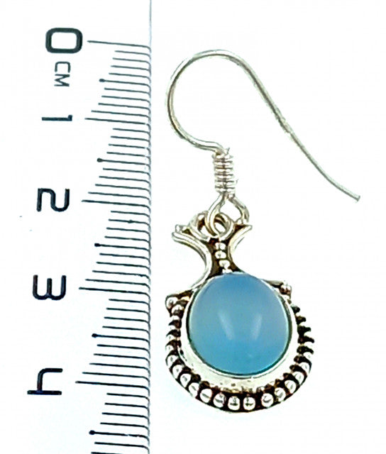 Cercei Argint cu Calcedonie