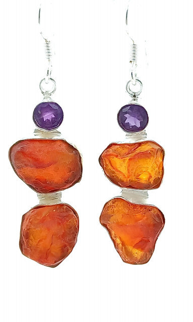 Cercei Argint cu Carnelian