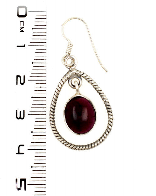 Cercei Argint cu Garnet