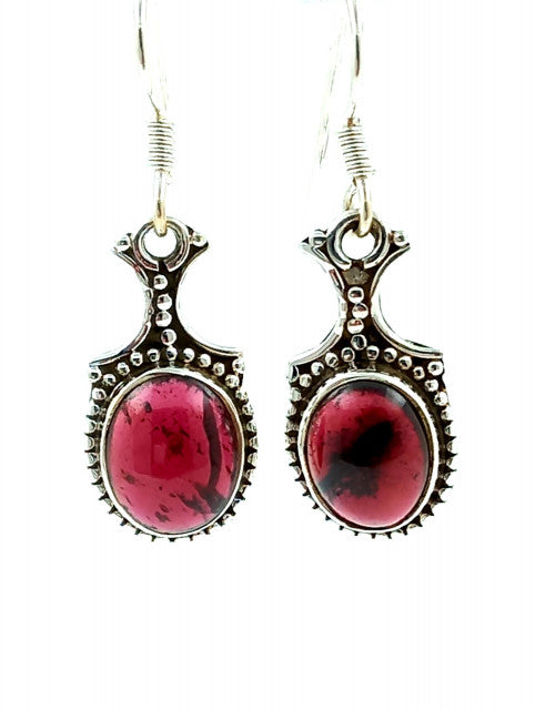 Cercei Argint cu Garnet