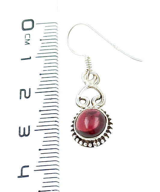 Cercei Argint cu Garnet