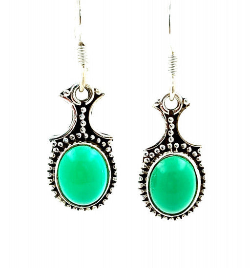 Cercei Argint cu Onix Verde