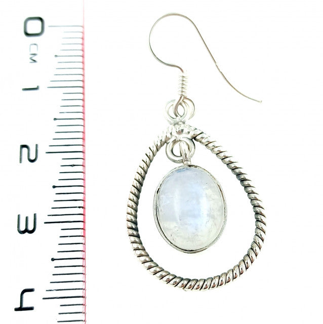 Cercei Argint cu Piatra Lunii