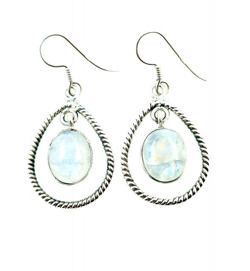 Cercei Argint cu Piatra Lunii