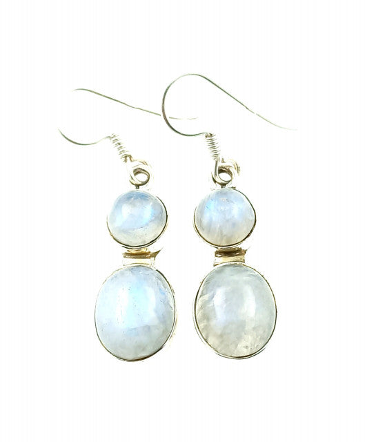 Cercei Argint cu Piatra Lunii