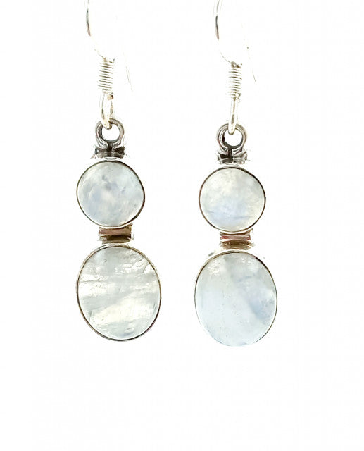 Cercei Argint cu Piatra Lunii