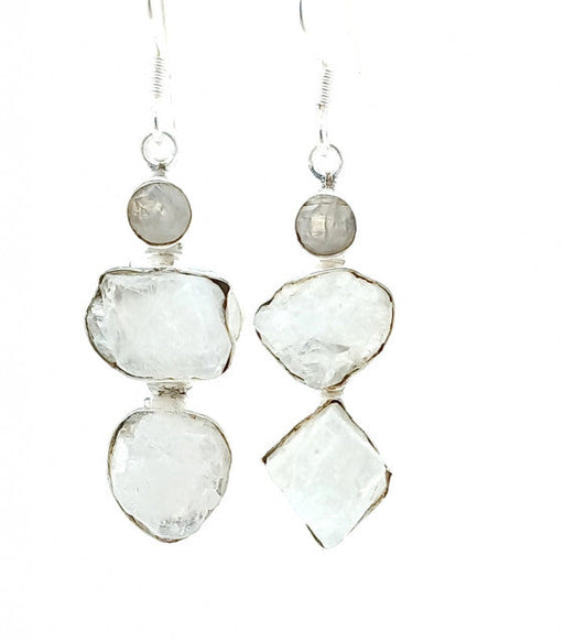 Cercei Argint cu Piatra Lunii