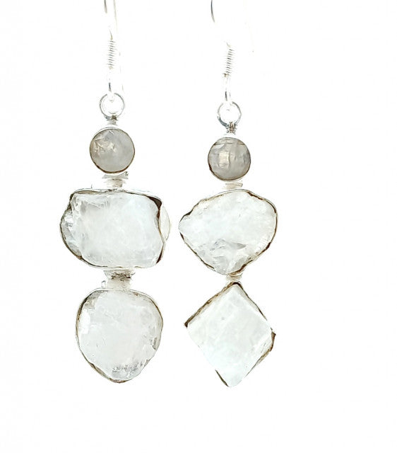 Cercei Argint cu Piatra Lunii