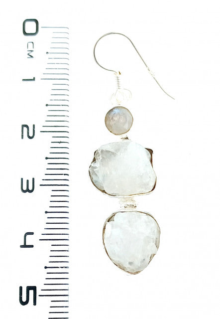 Cercei Argint cu Piatra Lunii