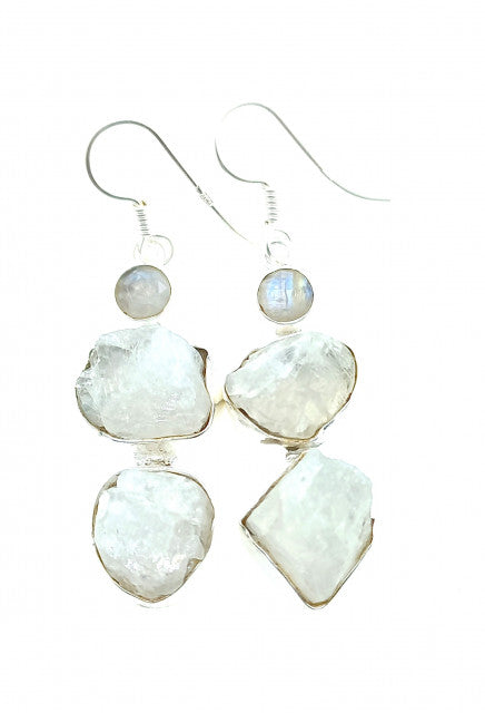 Cercei Argint cu Piatra Lunii