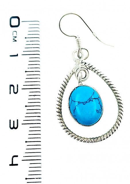 Cercei Argint cu Turcoaz