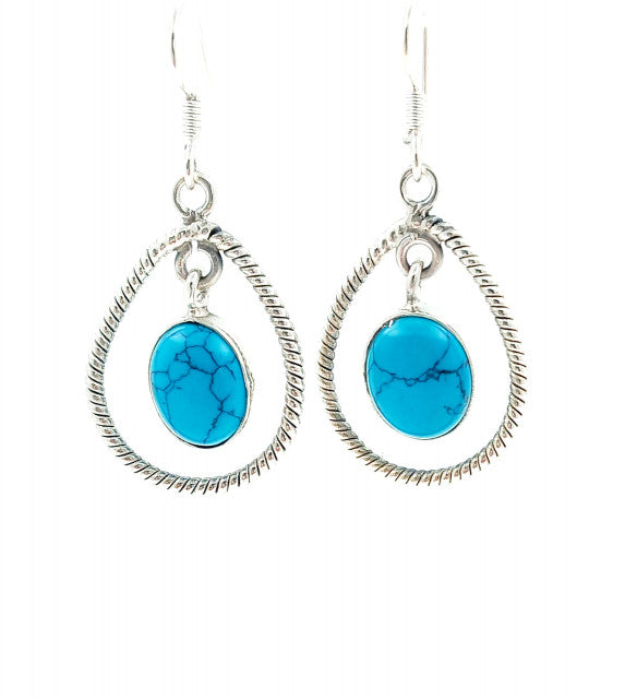 Cercei Argint cu Turcoaz