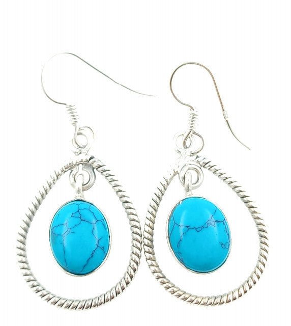 Cercei Argint cu Turcoaz