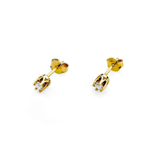 Cercei Aur 14K cu Diamante Naturale 0.20 ct