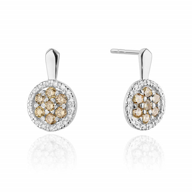 Cercei Aur 14K cu Diamante Naturale 0.87 ct