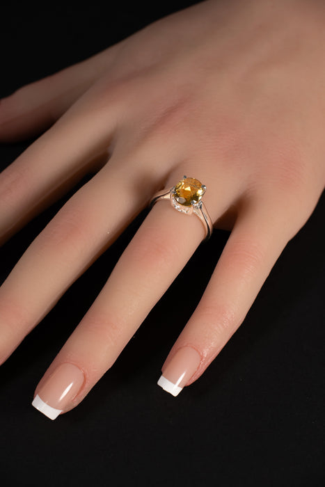Inel Argint 925 cu Citrine