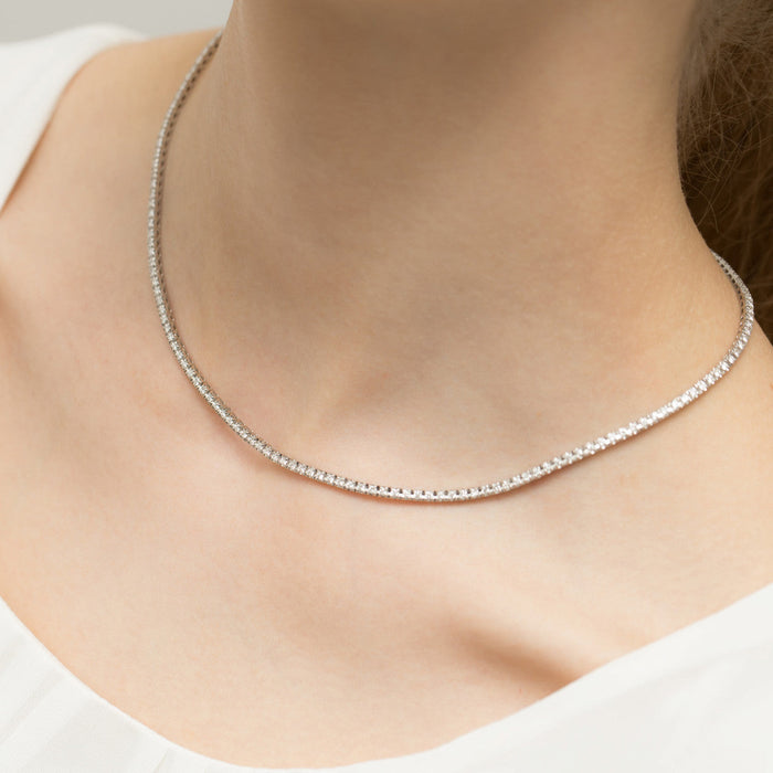 Colier 14 K cu Diamante Naturale 3.38 ct