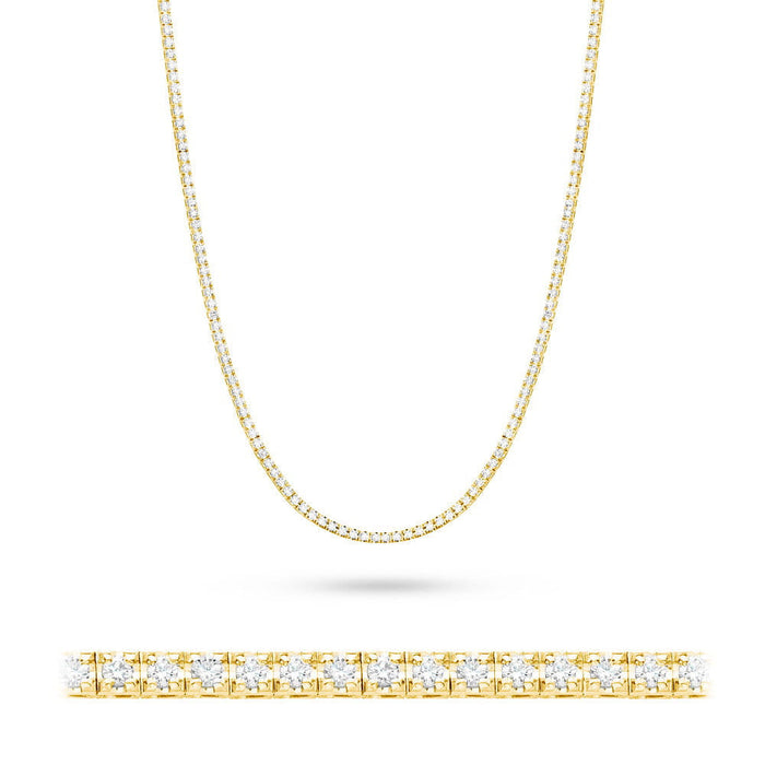 Colier Aur 14K cu Diamante Naturale 4.38 ct