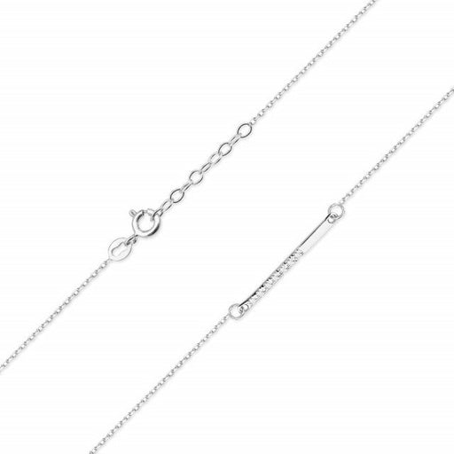 Colier Aur 14 K cu Diamante Naturale 0.03 ct