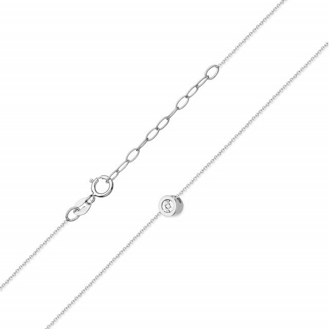 Colier Aur 14K cu Diamant Natural 0.01 ct