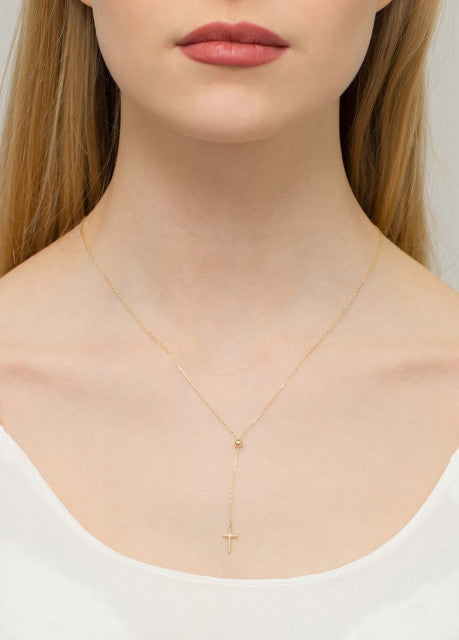 Colier Aur 14K cu Diamant Natural 0.01 ct