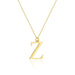 Colier cu pandantiv litera Z din Aur 14K cu Diamant Natural 0.005 ct