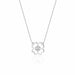 Colier Trifoi Aur 14k cu Diamante Naturale 0.02 ct