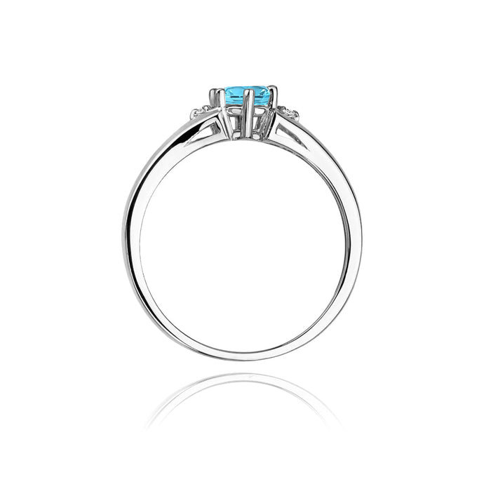 Inel Aur 14k cu Topaz 0.50 ct