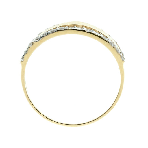 Inel Aur 8K Cu Zirconii - Design Modern