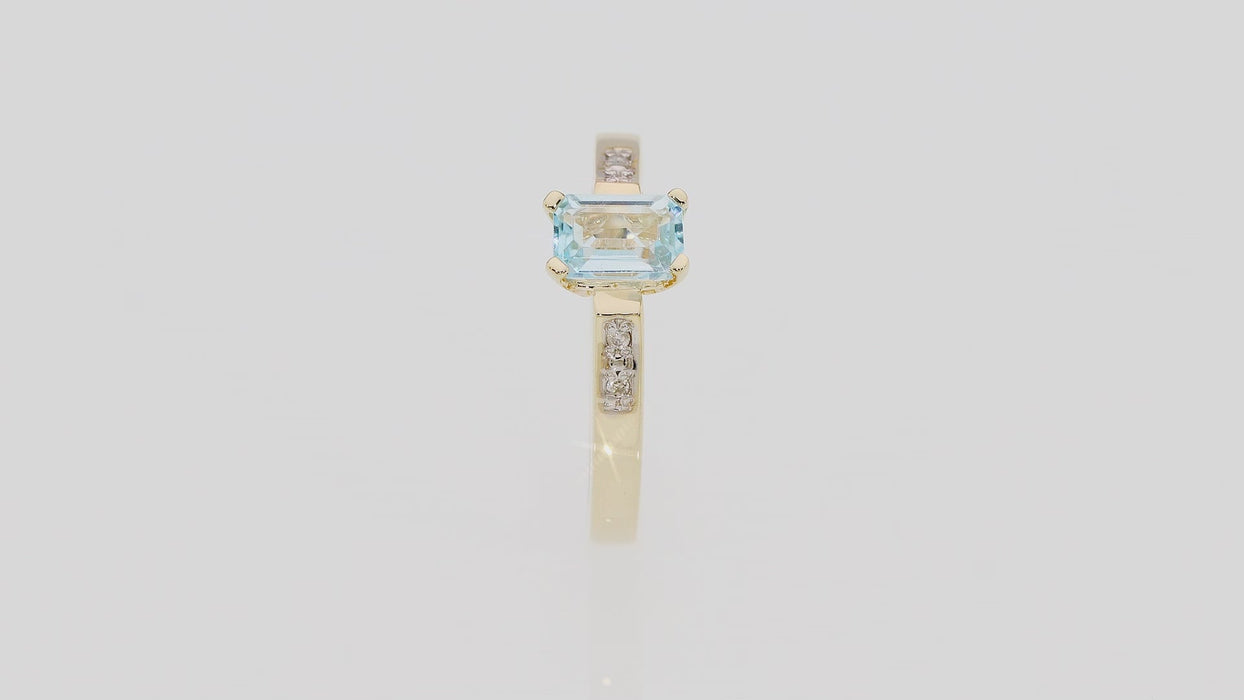 Inel Aur 14K cu Topaz 0.65 ct