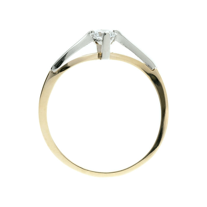 Inel Aur 8K Elegant cu Zirconiu