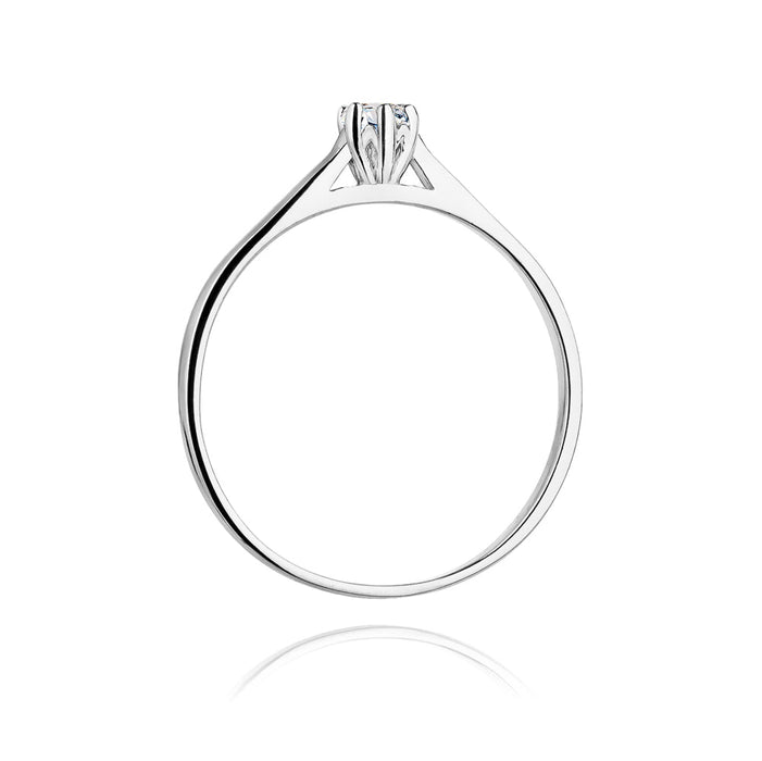 Inel Aur 14k cu Diamant Natural 0.09 ct