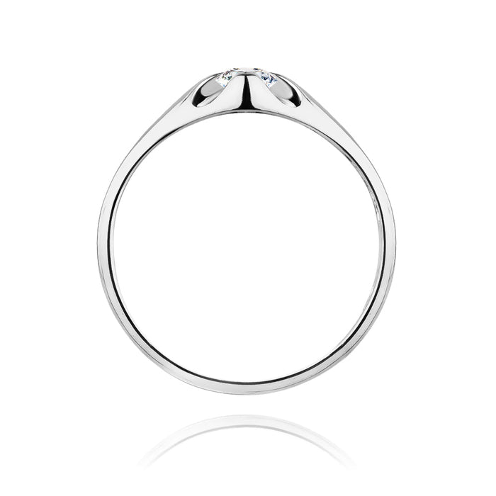 Inel Aur 14K cu Diamant Natural 0.10 ct