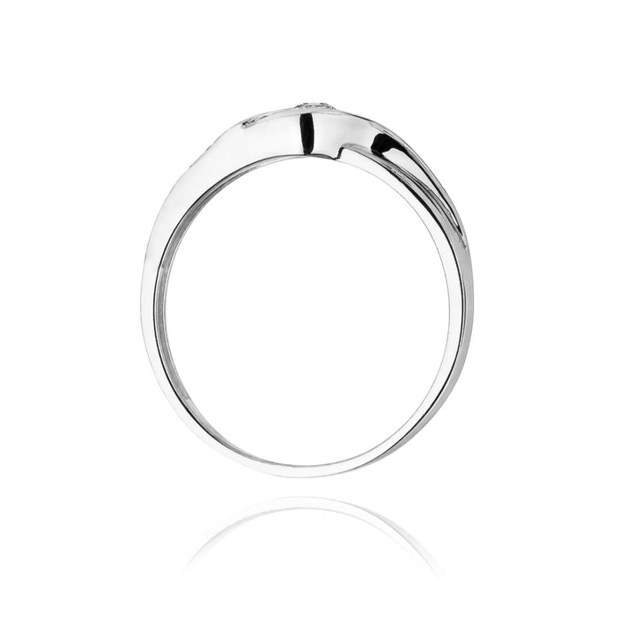 Inel Aur 14K cu Diamant Natural 0.10 ct