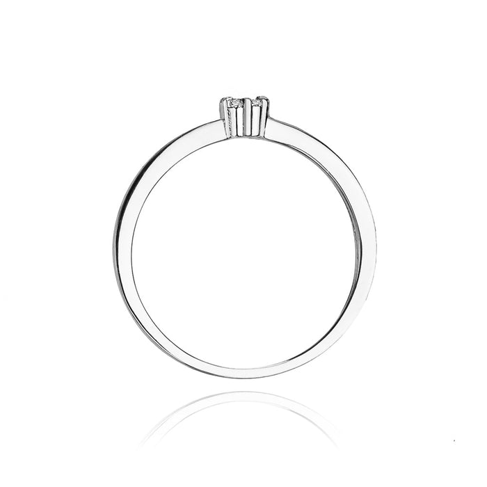 Inel Aur 14K cu Diamant Natural 0.04 ct
